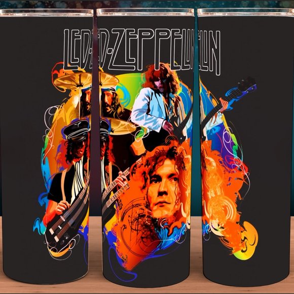Led Zeppelin Robert Plant Rock N Roll 70s Style Cup Mug Tumbler 20oz - Picture 1 of 3